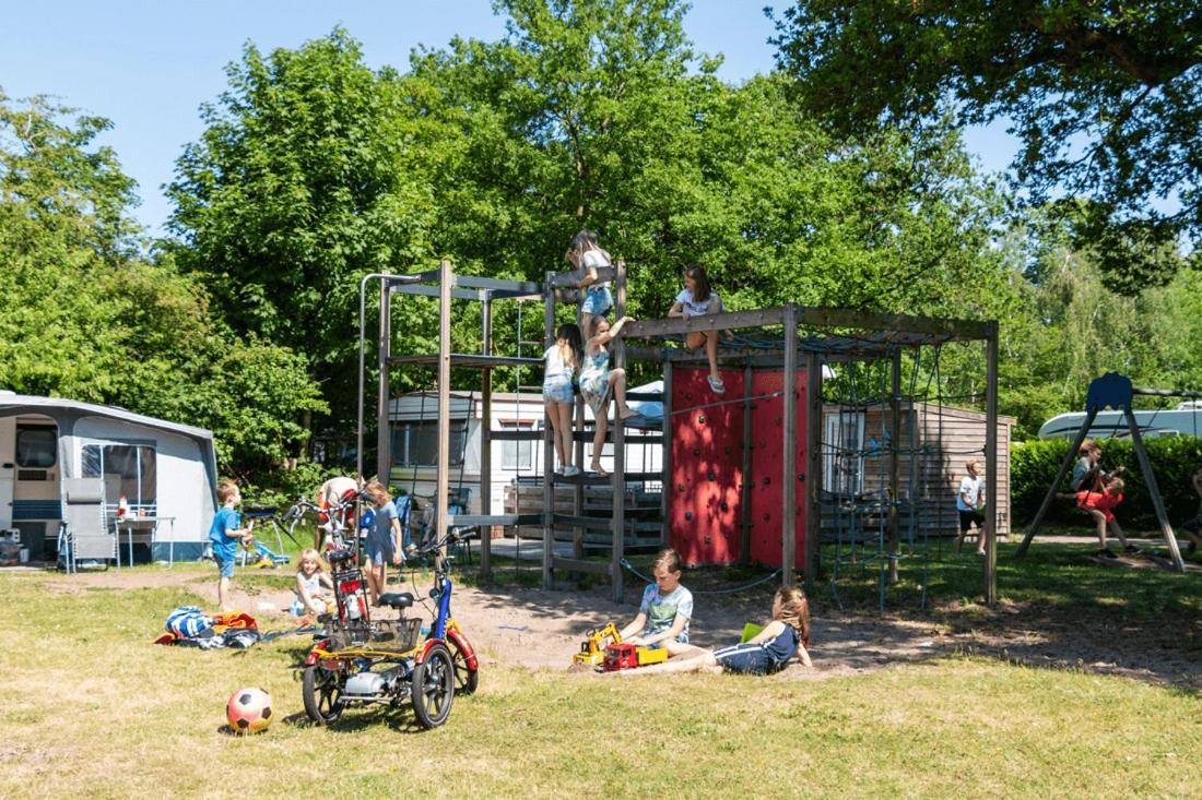 Chalet 'T Rijsterbos Op Camping Met Zwembad!ヴィラ エクステリア 写真